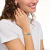 Kép 2/4 - Thomas Sabo x Haribo kék gumimaci kristályüveg karkötő 19 cm - A2151-052-1-L19