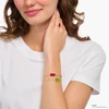 Kép 2/4 - Thomas Sabo x Haribo zöld gumimaci kristályüveg karkötő 19 cm - A2151-445-6-L19