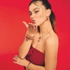 Kép 4/5 - Thomas Sabo x Haribo piros gumimaci kristályüveg nyaklánc 45 cm - KE2209-414-10-L45
