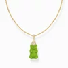 Kép 1/4 - Thomas Sabo x Haribo zöld gumimaci kristályüveg nyaklánc 45 cm - KE2209-414-6-L45