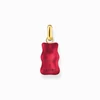 Kép 2/4 - Thomas Sabo x Haribo piros gumimaci kristályüveg medál - PE967-414-10