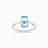 Kép 2/5 - Thomas Sabo x Haribo kék gumimaci kristályüveg gyűrű 54-es méret - TR2459-052-1-54