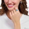 Kép 3/5 - Thomas Sabo x Haribo kék gumimaci kristályüveg gyűrű 54-es méret - TR2459-052-1-54
