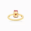 Kép 2/5 - Thomas Sabo x Haribo piros gumimaci kristályüveg gyűrű 54-es méret - TR2459-414-10-54