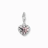 Kép 2/2 - Thomas Sabo Charm Club piros szív charm - 2094-699-10