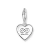Kép 2/4 - Thomas Sabo Charm Club szív YOU & ME gravírozásal charm - 2206-691-7