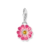 Kép 1/3 - Thomas Sabo Charm Club rózsaszín virág charm - 2208-496-7
