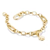 Kép 2/4 - Thomas Sabo Charm Club Connect aranyozott karkötő 17 cm - C1203-413-39-L17