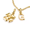 Kép 2/4 - Thomas Sabo Charm Club Connect aranyozott szerencsehozó lóhere 3D-ben charm medál - CC1236-413-39