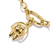 Kép 2/4 - Thomas Sabo Charm Club Connect aranyozott szerelmes afrikai törpepapagáj pár charm medál - CC1240-41