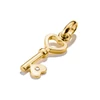 Kép 2/4 - Thomas Sabo Charm Club Connect aranyozott szerelemkulcs charm medál - CC1241-414-14