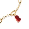 Kép 2/4 - Thomas Sabo x Haribo Charm Club Connect aranyozott piros gumimaci kristályüveg charm medál - CC1275-