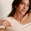 Kép 3/4 - Thomas Sabo x Haribo Charm Club Connect aranyozott piros gumimaci kristályüveg charm medál - CC1275-413-10