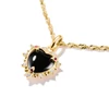 Kép 2/5 - Thomas Sabo Charm Club Connect aranyozott fekete szív charm medál - CC1286-995-11