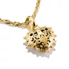 Kép 3/5 - Thomas Sabo Charm Club Connect aranyozott fekete szív charm medál - CC1286-995-11