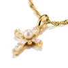 Kép 2/4 - Thomas Sabo Charm Club Connect aranyozott kereszt charm medál - CC1287-445-14
