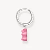Kép 2/5 - Thomas Sabo x Haribo rózsaszín gumimaci kristályüveg fél pár fülbevaló - CR726-052-9