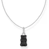 Kép 1/4 - Thomas Sabo x Haribo fekete gumimaci kristályüveg nyaklánc 45 cm - KE2209-052-11-L45