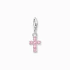 Kép 1/2 - Thomas Sabo Charm Club rózsaszín kereszt charm - 2032-051-9