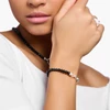 Kép 2/2 - Thomas Sabo Charming Collection fekete ónix gyöngyökkel karkötő 17 cm - A2098-130-11-L17