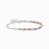 Kép 1/2 - Thomas Sabo Charming Collection színes gyöngyökkel karkötő 14 cm - A2099-350-7-L14