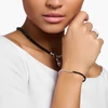 Kép 2/2 - Thomas Sabo Charming Collection fekete ónix gyöngyökkel karkötő 14 cm - A2100-130-11-L14