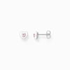 Kép 1/2 - Thomas Sabo Charming Collection szív rózsaszín kövekkel fülbevaló - H2268-041-9