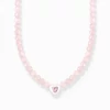 Kép 1/2 - Thomas Sabo Charming Collection szív rózsakvarc gyöngyökkel nyaklánc - KE2181-035-9-L42