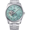 Kép 1/3 - Orient Contemporary Open Heart Tiffany Blue Automata férfi óra - RAAR0009L10B