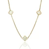 Kép 1/2 - Arany lóhere nyaklánc 46 cm - 129-LP60-MP-BR-CL