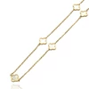 Kép 2/2 - Arany lóhere nyaklánc 46 cm - 129-LP60-MP-BR-CL