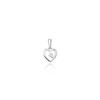 Kép 1/2 - Fehér arany szív medál - B54580