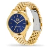 Kép 2/4 - Ice-Watch Ice Steel Solar Power Gold Blue Medium unisex óra - 023798