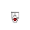 Kép 2/2 - Nomination "piros szív" charm - 331812-13