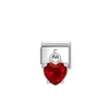 Kép 1/2 - Nomination "piros szív" charm - 331812-13