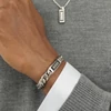 Kép 2/2 - Boss Kassy Emblem férfi karkötő 19 cm - HBJ1580679M