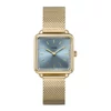 Kép 1/3 - Cluse La Tétragone Watch Mesh stones Light Blue, Gold Colour női óra - CW10310
