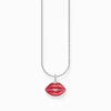 Kép 1/2 - Thomas Sabo piros csókolózó száj nyaklánc - KE2230-664-10-L45