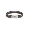 Kép 1/2 - AZE Iron John Metal Brown karkötő 21 cm - AZ-BL007-F-210