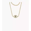 Kép 2/3 - Fossil Sutton Evil Eye női nyaklánc - JF04792710