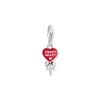 Kép 1/2 - Thomas Sabo Charm Club vörös rózsa charm - 2072-664-10