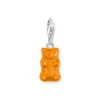 Kép 1/4 - Thomas Sabo x Haribo narancssárga gumimaci kristályüveg charm medál - 2185-017-8