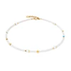 Kép 2/4 - Coeur De Lion Joyful Colours Flex gold-white karkötő - 4460/30-1416