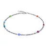 Kép 2/4 - Coeur De Lion Joyful Colours Flex silver-multicolour karkötő - 4460/30-1517