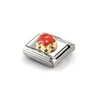 Kép 2/3 - Nomination "Vörös Korall virág" charm - 030522-11
