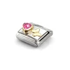 Kép 2/3 - Nomination "Pink szív és sárga pillangó" charm - 030613-14