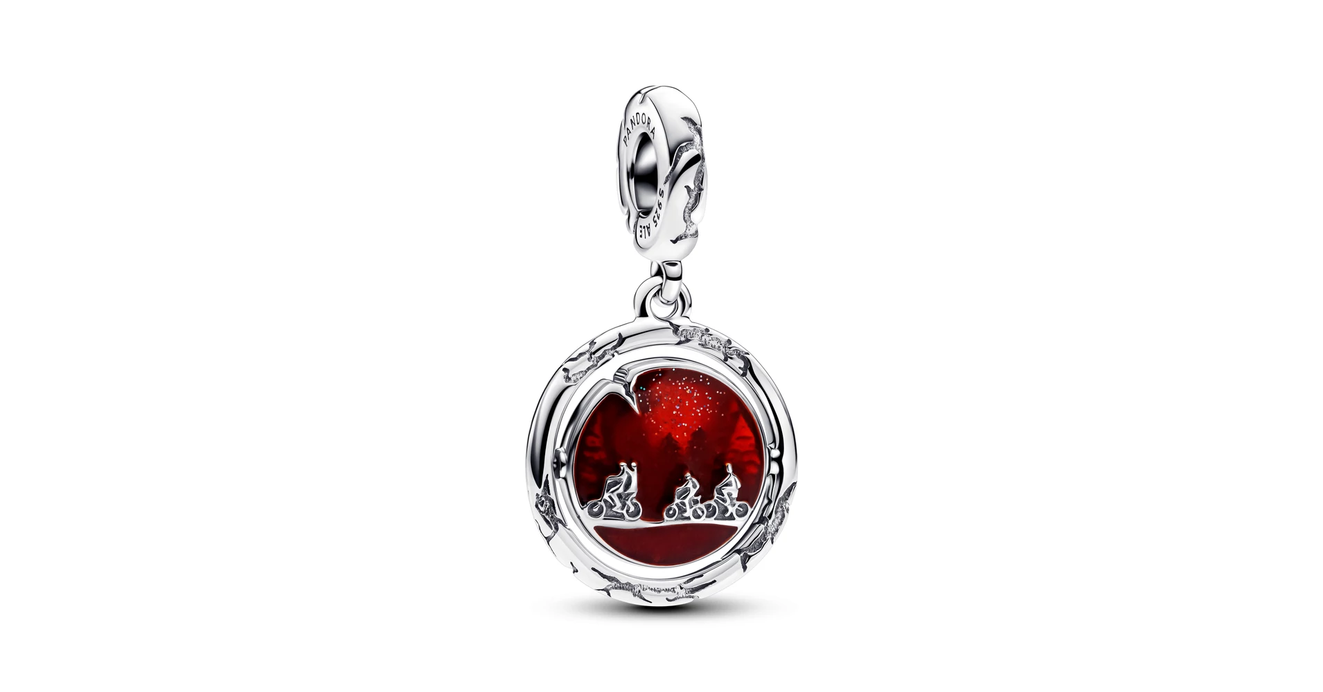 Pandora Stranger Things Sötétben világító Upside Down függő charm ...