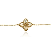 Arany virág karlánc 20 cm - 07S118-4