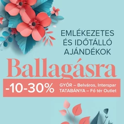 Ballagási akció egyes üzleteinkben