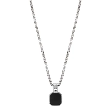 AZE Rolo Onyx Rocks nyaklánc 60 cm - AZ-NL010-A-060